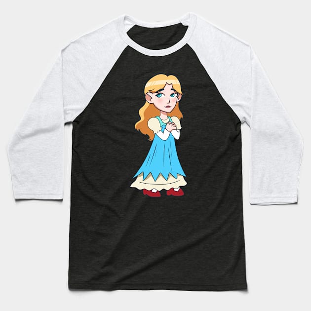 Mini Erina Pendleton Baseball T-Shirt by emmydragonartz 